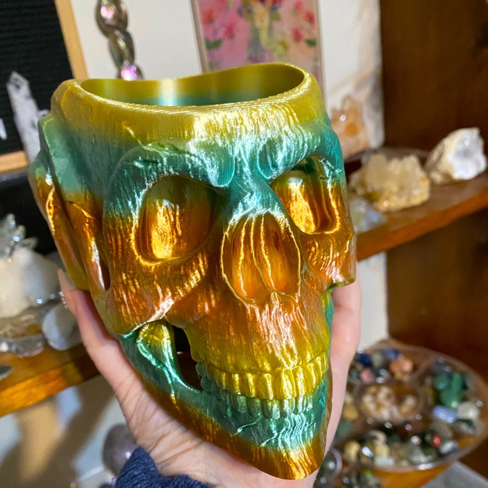 New Amazing Very Large 3d printed ram head skull
